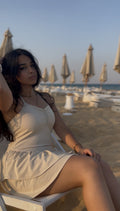 The Twirl Swim Dress in Butter Yellow